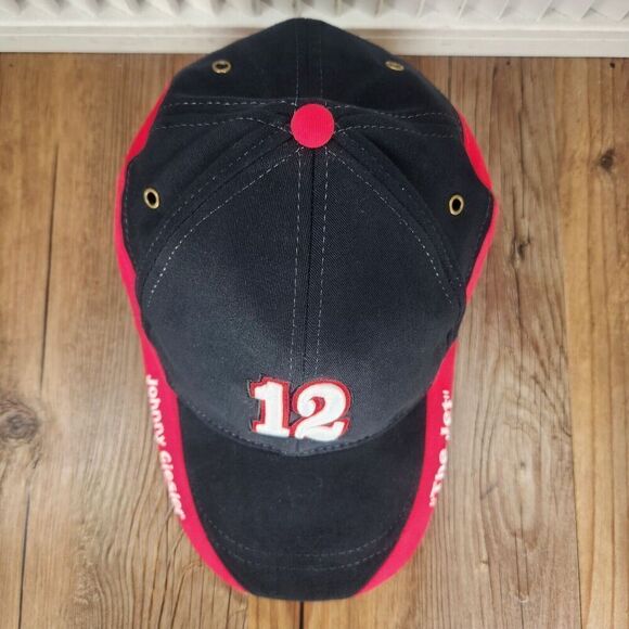 #12 Johnny Giesler "The Jet" 2011 NSRA Fitted OSFM Hat Cap Black Red Racing Cars - Picture 7 of 11